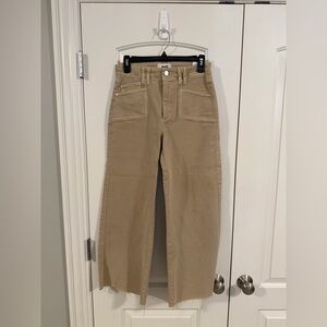 PAIGE Women's Straight Leg Tan Jeans